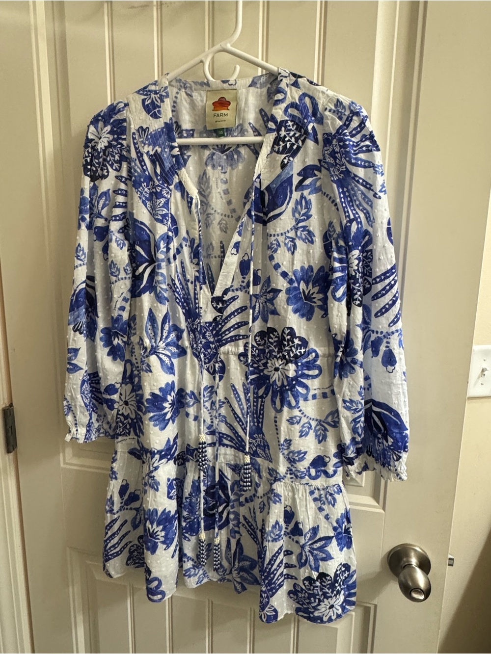 Blue & White Farm Rio dress